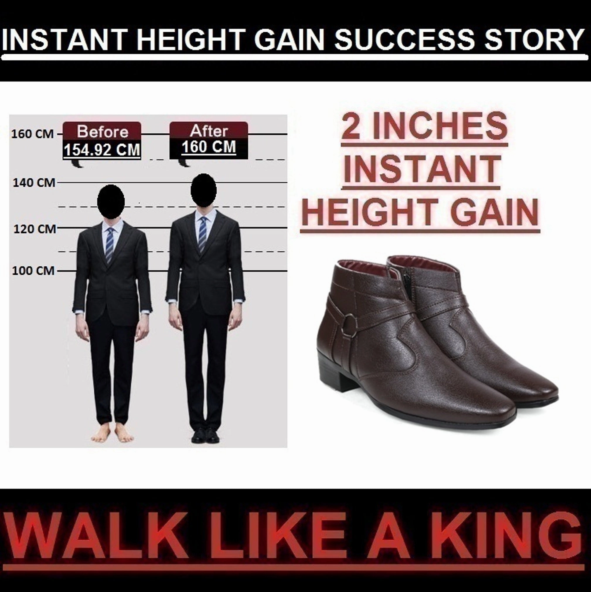 BXXY Height Increasing Office Wear Zipper and Buckle Boots Boots For Ice Fishing