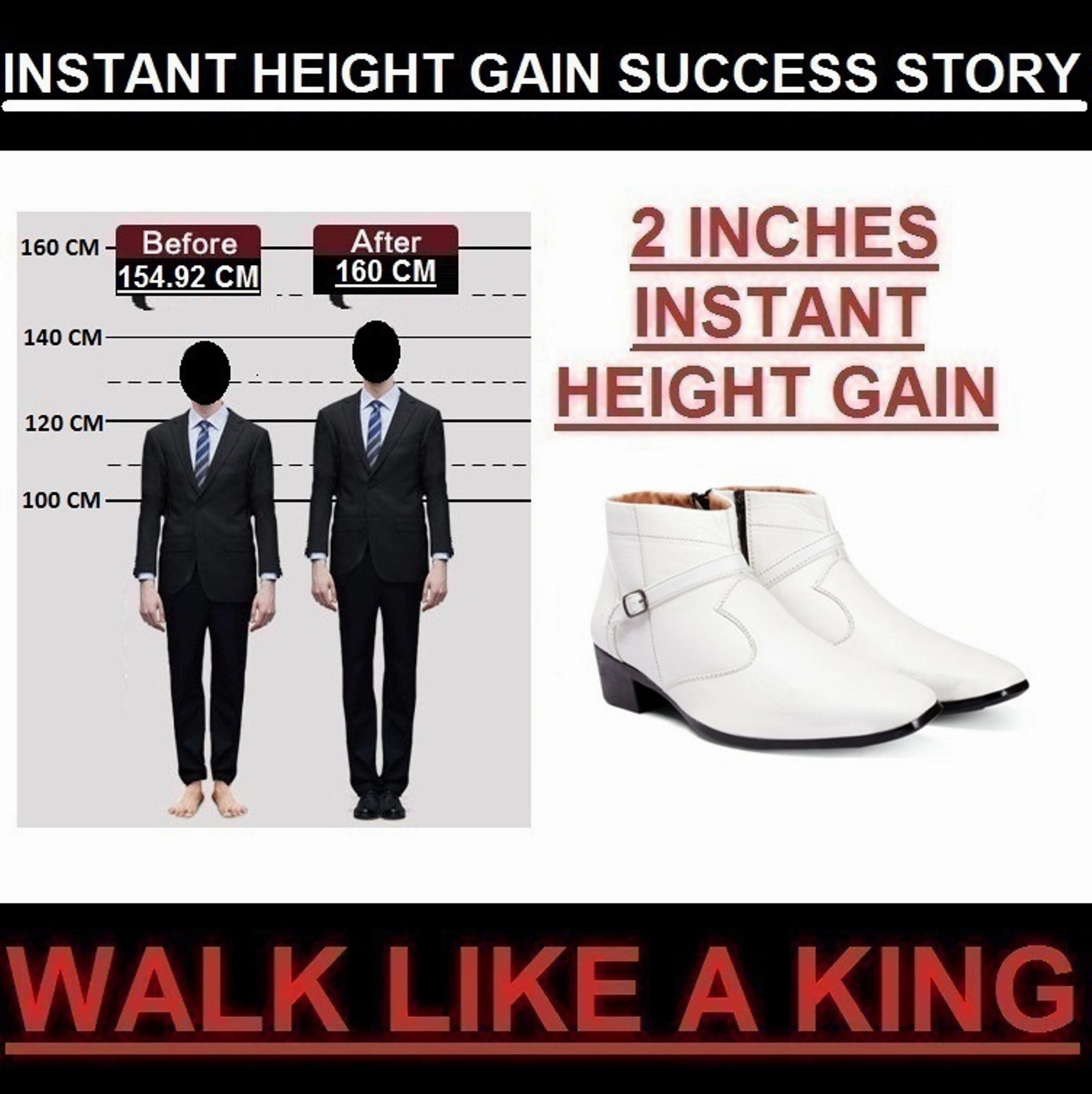 BXXY Height Increasing Office Wear Zipper and Buckle Boots Oxford Boots