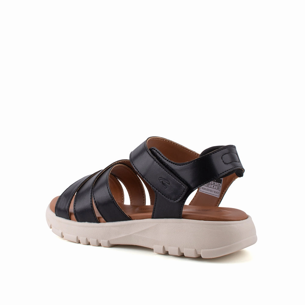 Best Sandals To Wear For Plantar Fasciitis camel active Women Harley Slip-On Sandal - 782303-DZ01SV-1-BLACK