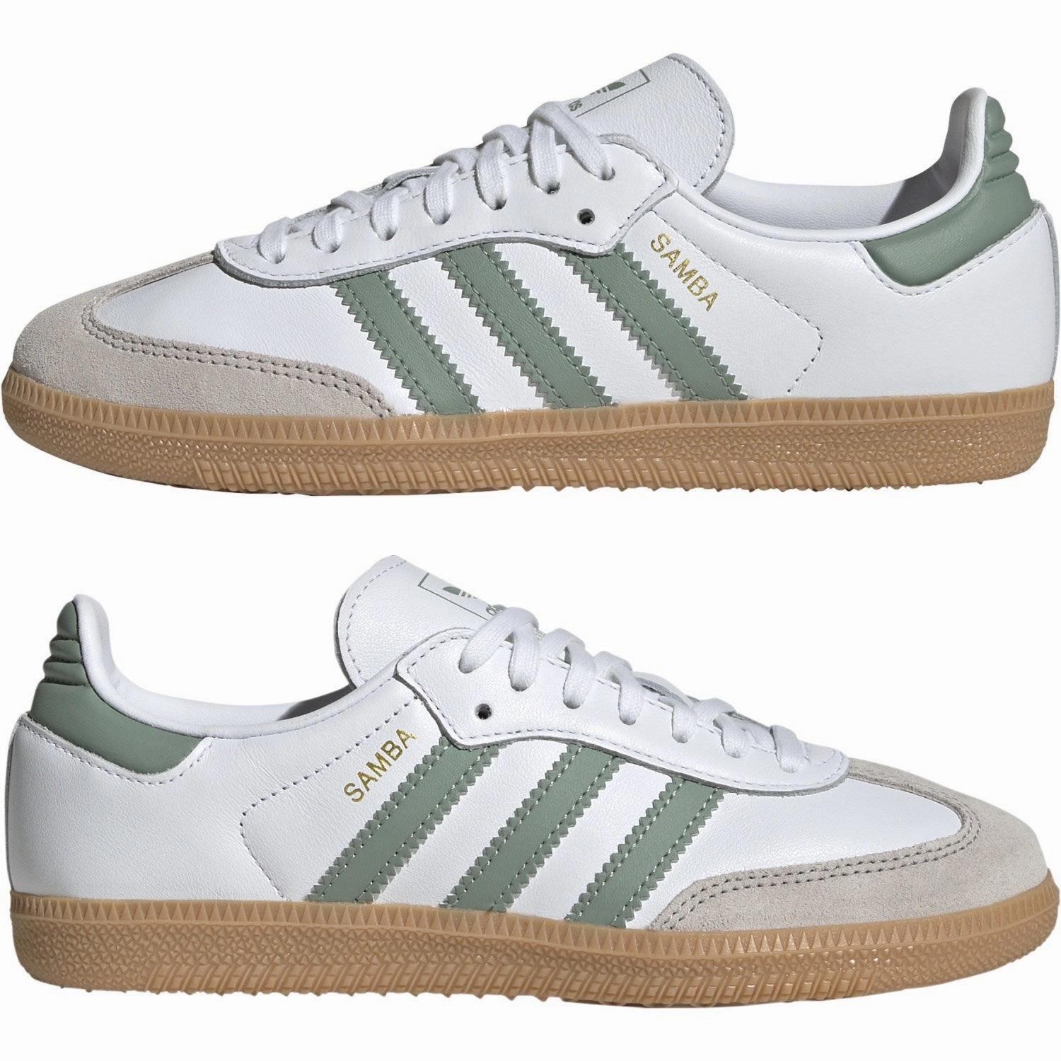 Adidas Originals Superstar Shoe adidas Originals Ftwr White/Silver Green/Gum 3 Samba Og J Sneakers