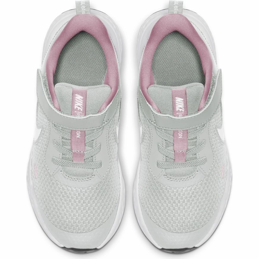 Nike Photon Dust/White/Pink Foam Revolution 5 Childrens Sneaker Lolo Jones Asics Shoes