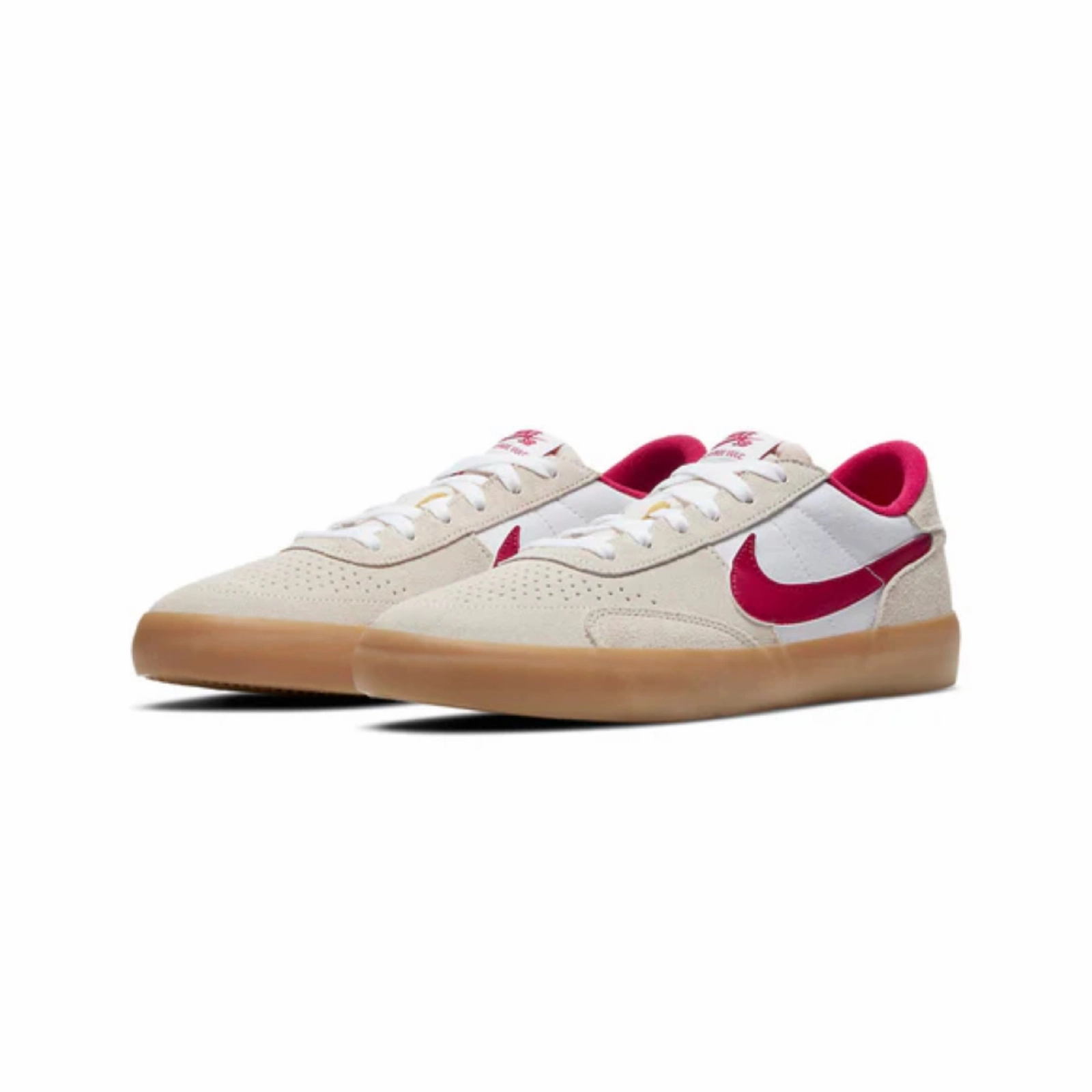 CD5010-100 Nike Heritage Vulc SB 'Summit White Cardinal Red Asics Gel Badminton Shoes