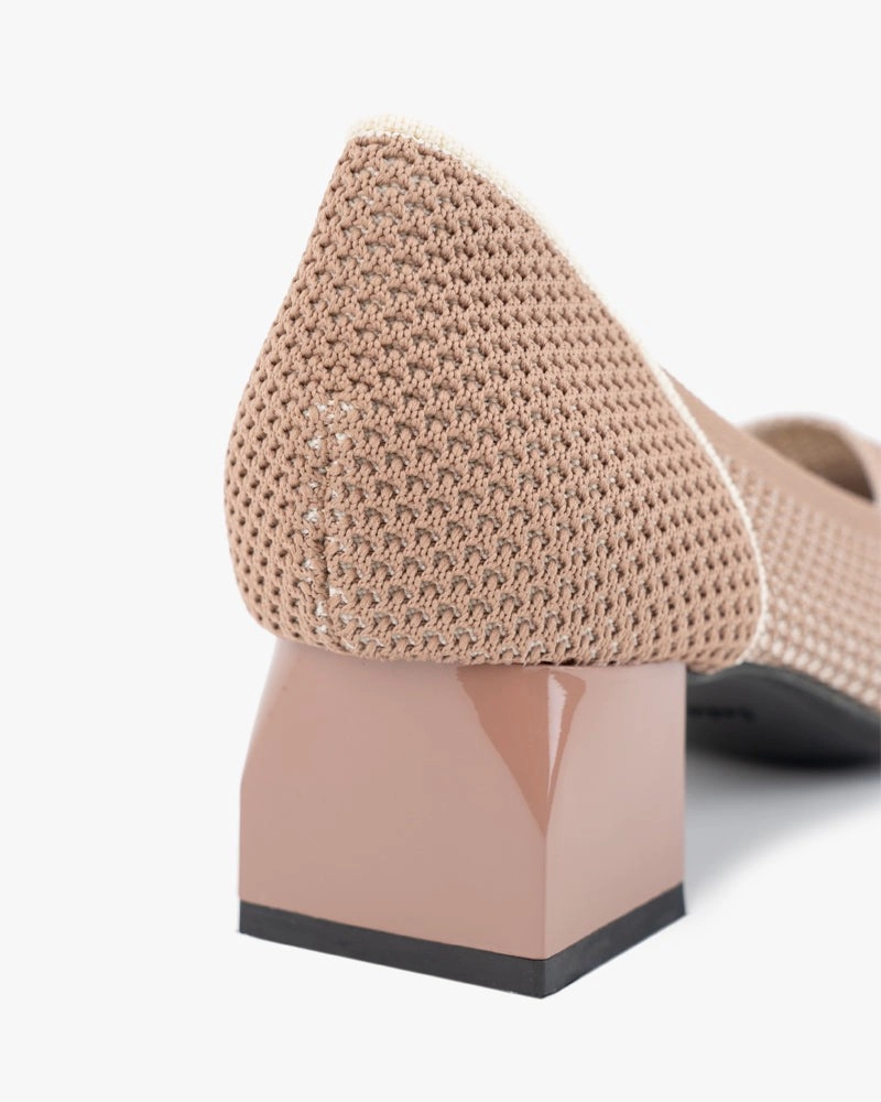 High Heels Flat Shoes Pointed Toe Ballet Multi-color Mid-heel (Vita)