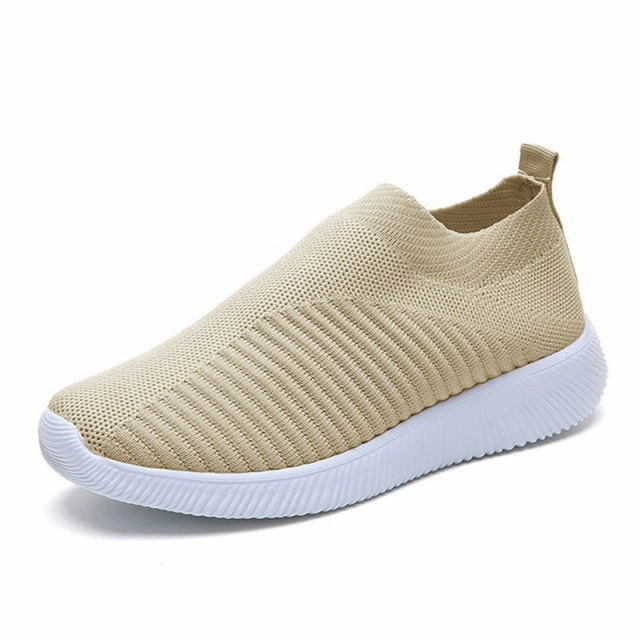 Breathable Mesh Platform Sneakers Women Slip-On Soft Casual Running Shoes Clearance Bryan Bros Golf