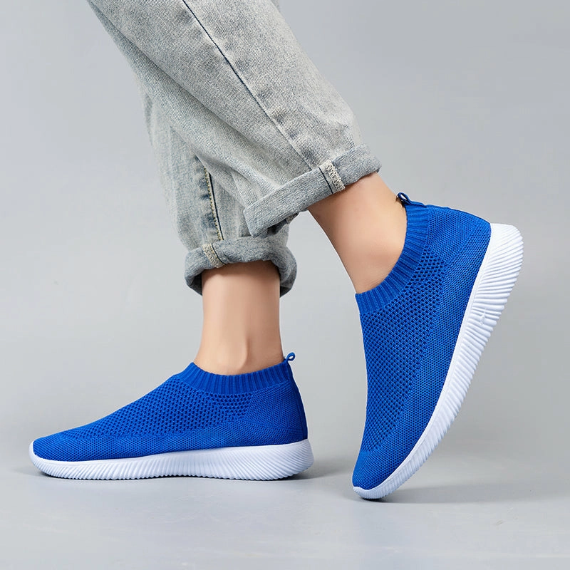 Golf Spikes For Breathable Mesh Platform Sneakers Women Slip-On Soft Casual Running Shoes