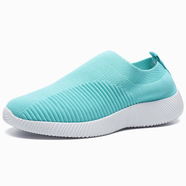 Golf Shoes Outlet Breathable Mesh Platform Sneakers Women Slip-On Soft Casual Running Shoes
