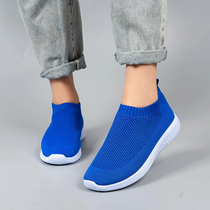 Breathable Mesh Platform Sneakers Women Slip-On Soft Casual Running Shoes Feet Best Golf