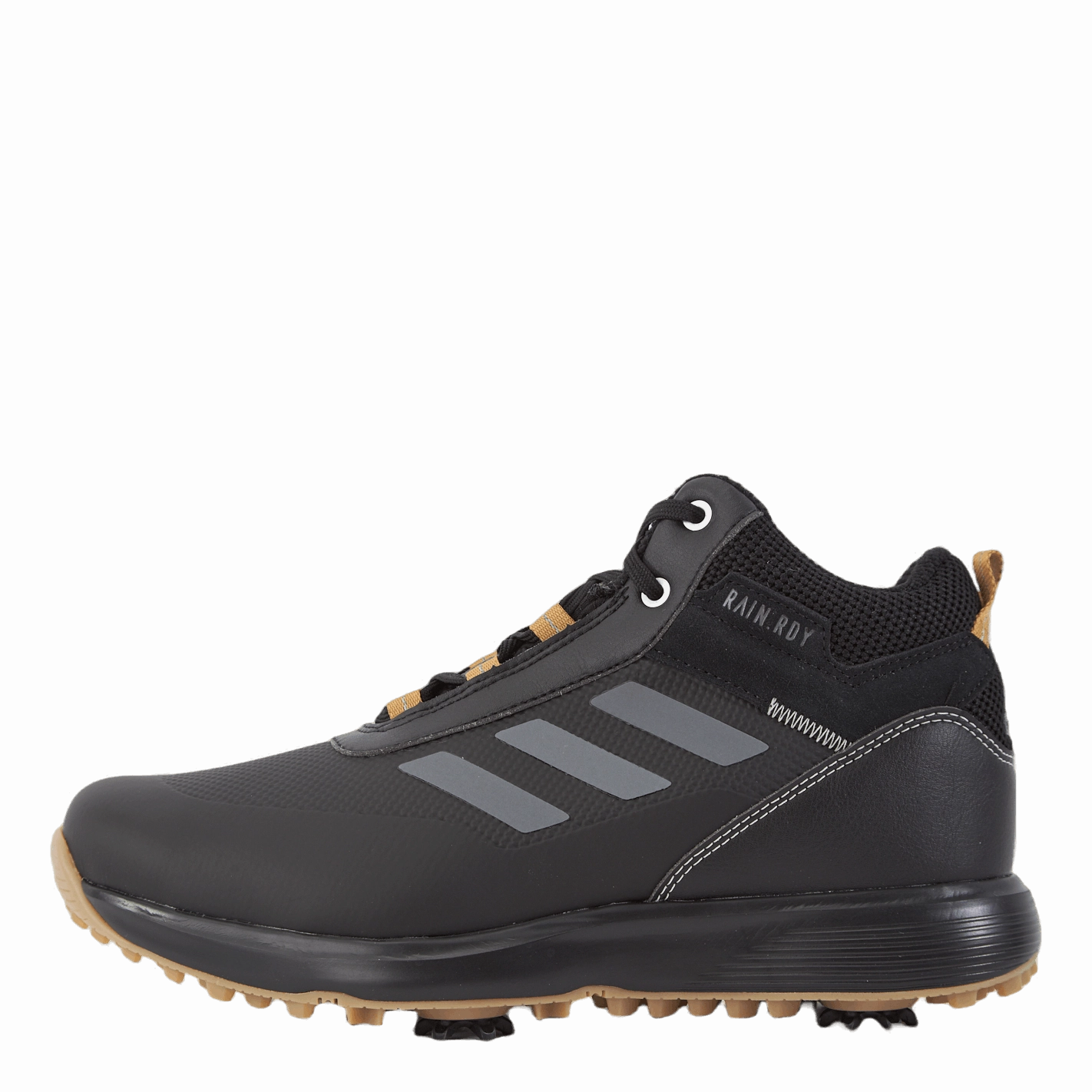 S2G Recycled Polyester Mid-Cut Golf Shoes Core Black Most Comfortable Walking Golf Shoes