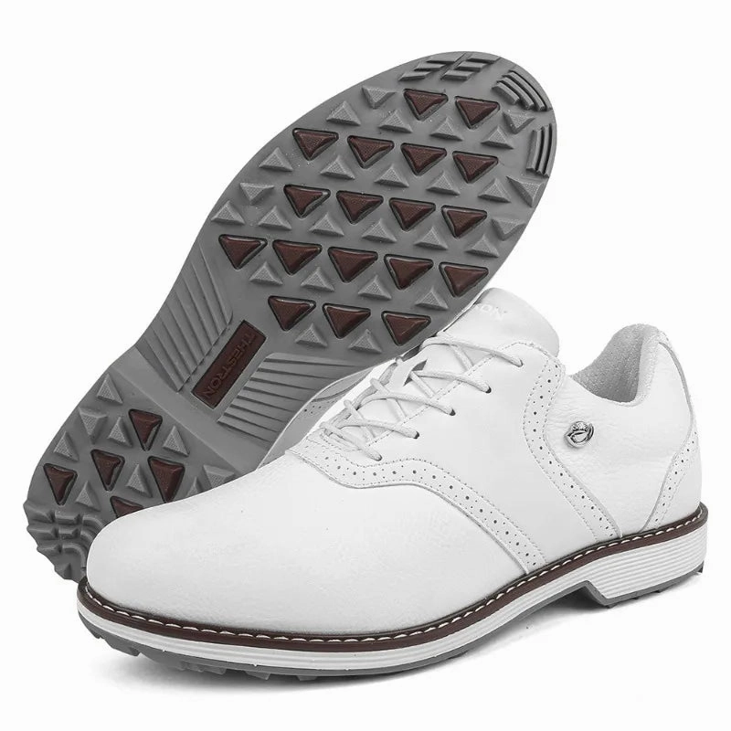 No Tie Golf Shoes Professional Golf Shoes Men Spikeless Men Golf Sneakers Outdoor Walking Footwears
