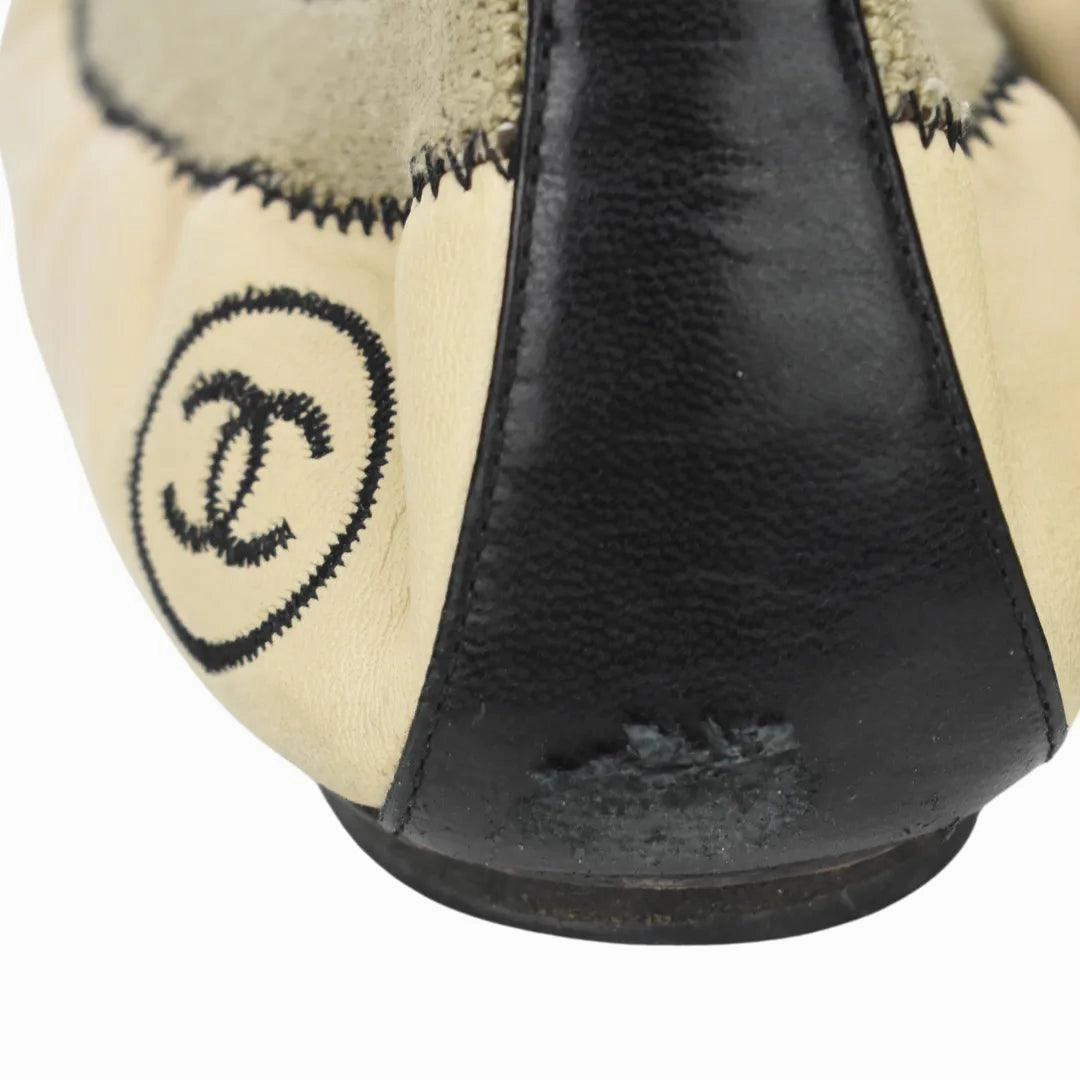 Best Shoe Insole For Flat Feet Chanel Elastic Flats - Women's 37