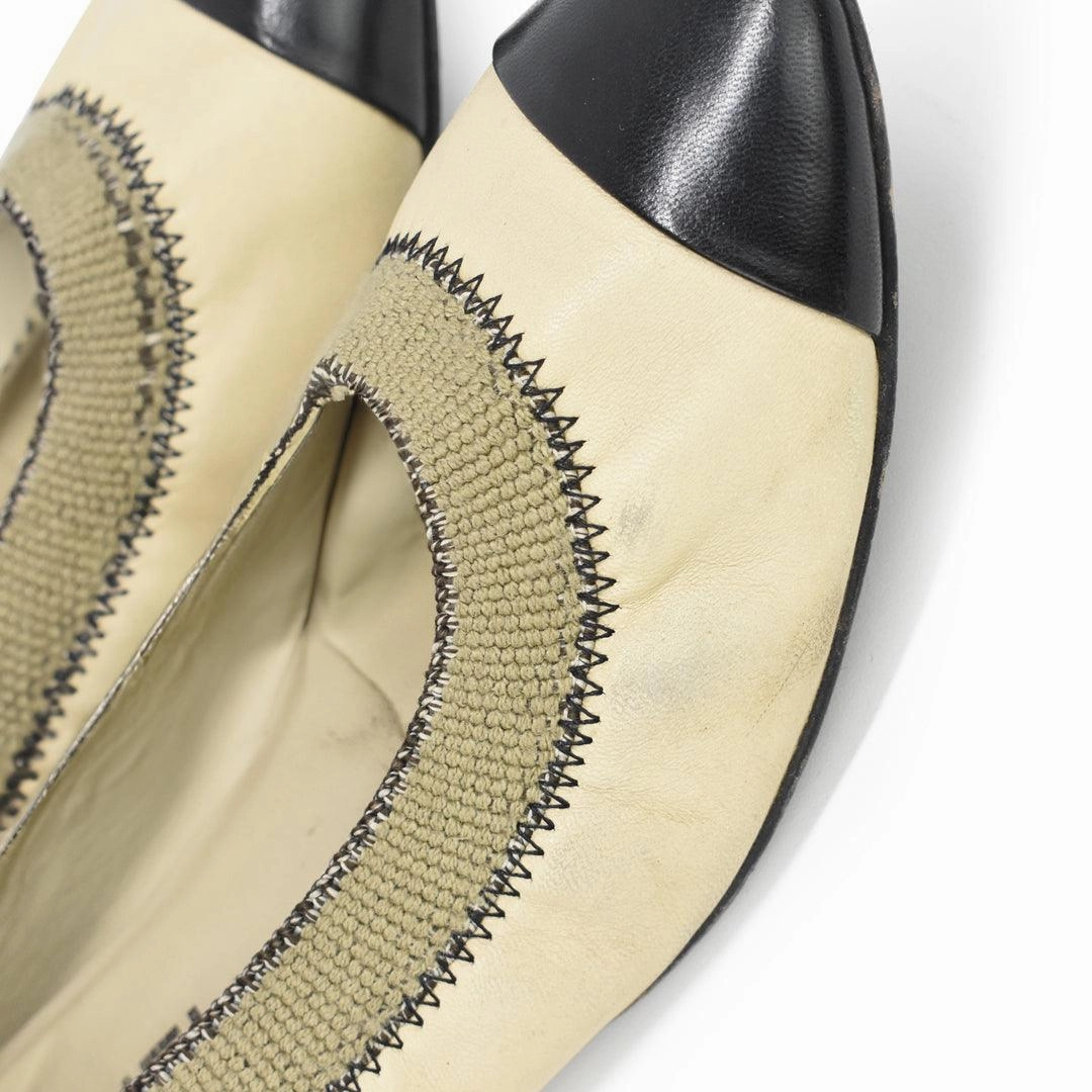 High Top Flat Shoes Chanel Elastic Flats - Women's 37