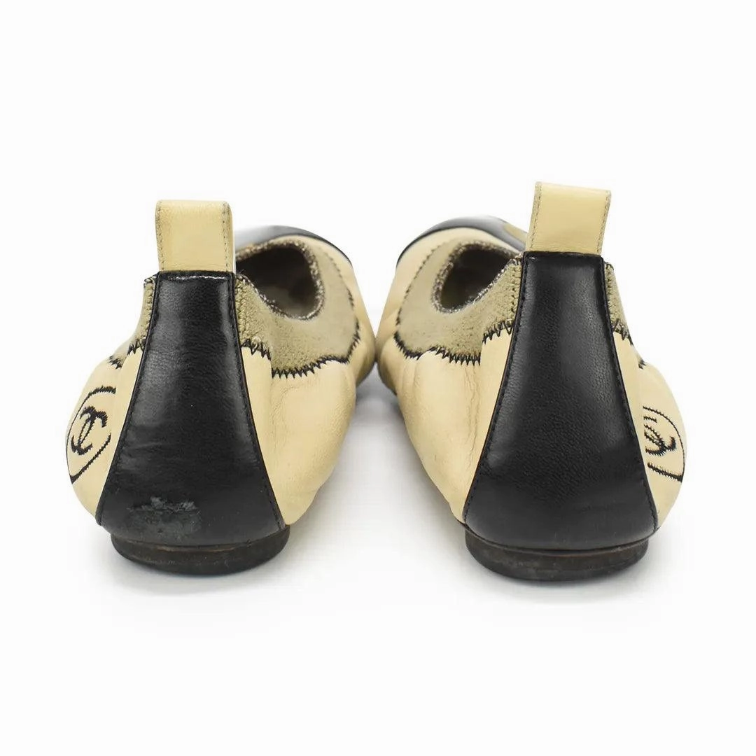 Chanel Elastic Flats - Women's 37 Mary Jane Style Flat Shoes