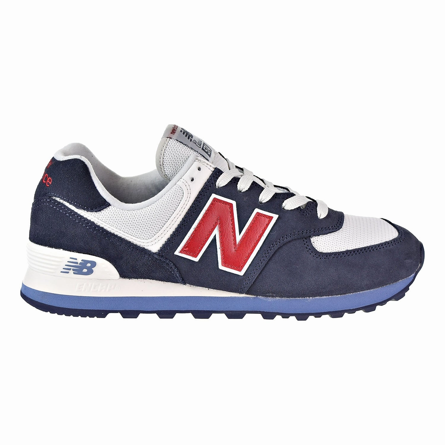 New Balance Light Pink New Balance 574 Core Plus Men's Shoes Red/Blue/White