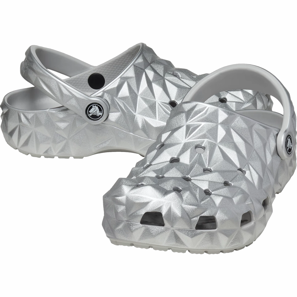 Extra Wide Nursing Clogs Classic Metallic Geo Clog