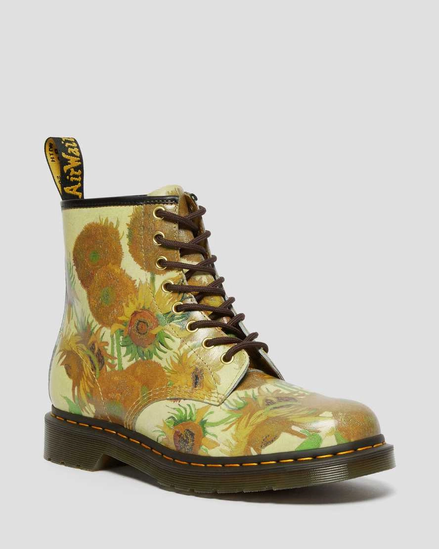 1460 THE NATIONAL GALLERY VAN GOGH LACE UP BOOTS Faux Fur Boots