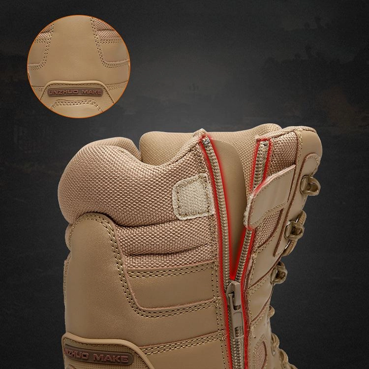 Men's chunky platform anti-skid military combat boots | High cut front lace boots Son Of Sandlar Boots