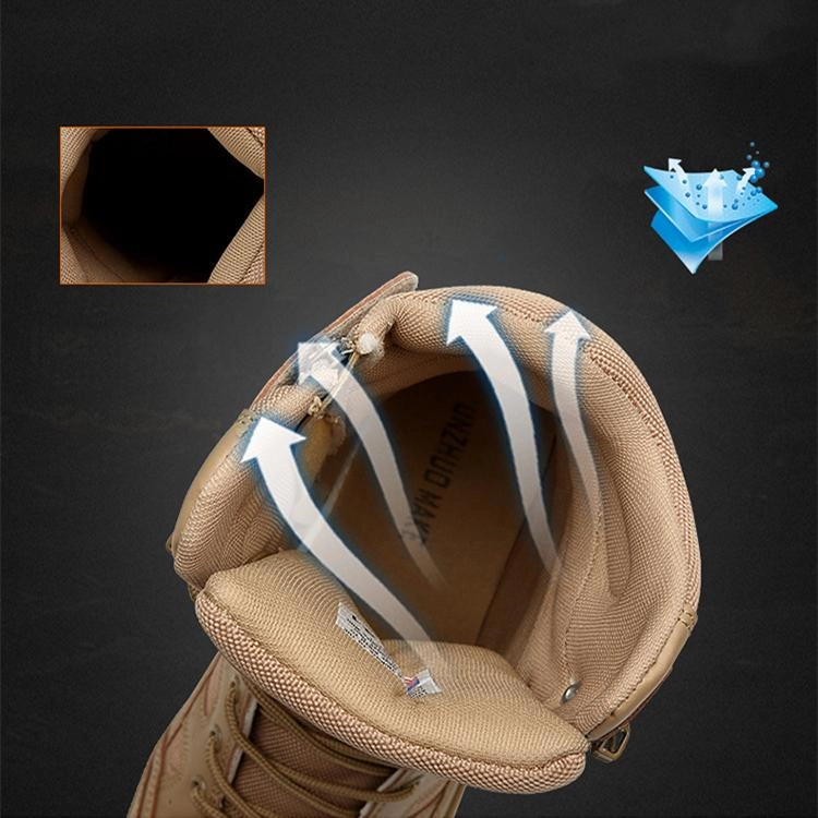 Men's chunky platform anti-skid military combat boots | High cut front lace boots Wedding Dress And Cowboy Boots