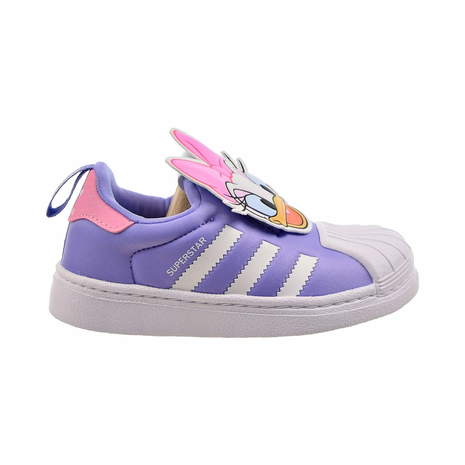 Adidas Disney Superstar 360 "Daisy Duck" Little Kids' Shoes Cloud White-Purple Adidas Summer Shoes