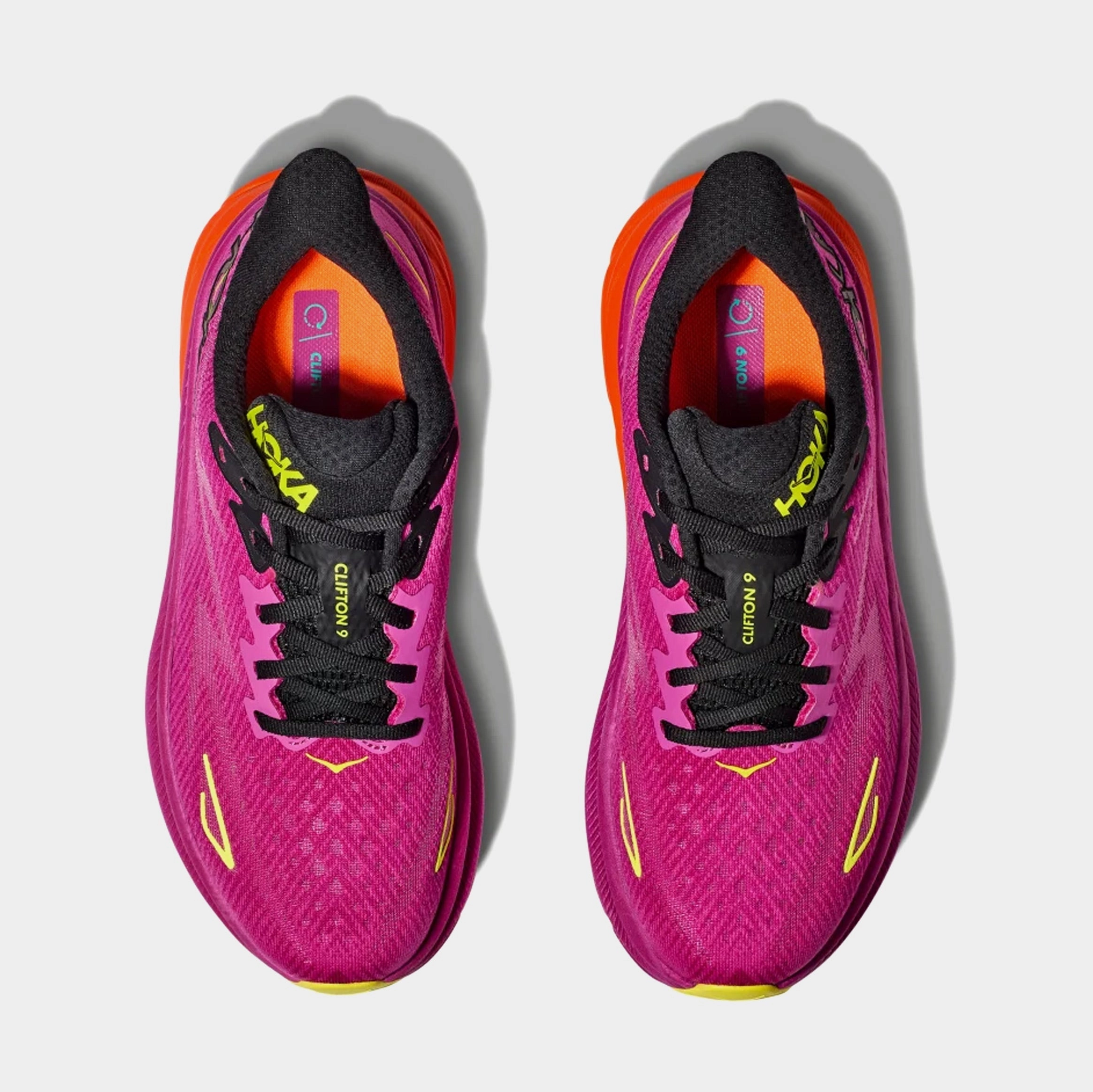 Norman Ok Clifton 9 Mens Running Shoes (Fuchsia/Black)