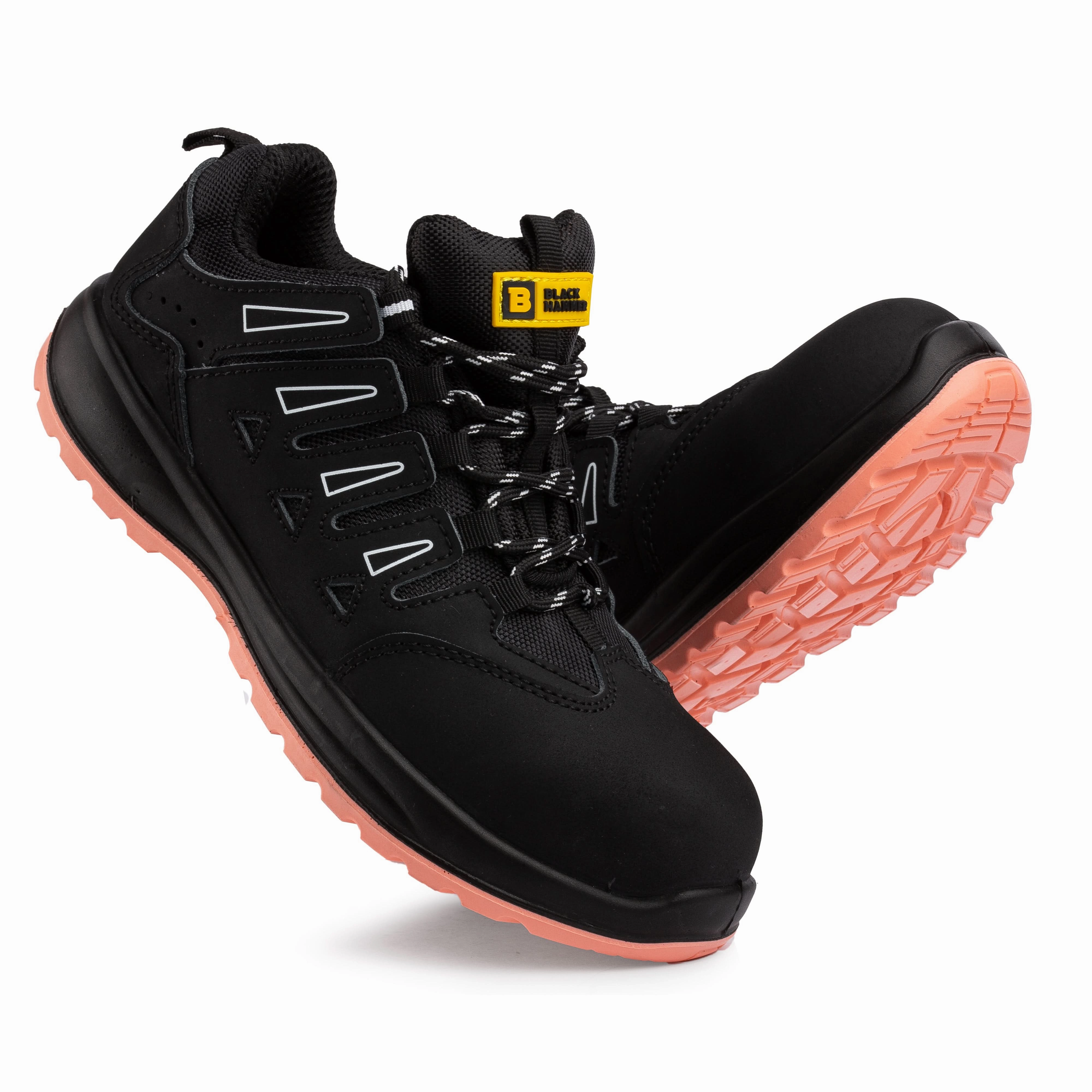 Asics Daily Training Shoes Black Hammer - 9006 Betsy Safety Trainers