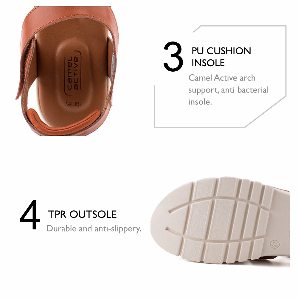 Sandals Royal Bahamian In Nassau Bahamas camel active Women Harley Slip-On Sandal - 782303-DZ01SV-3-BROWN