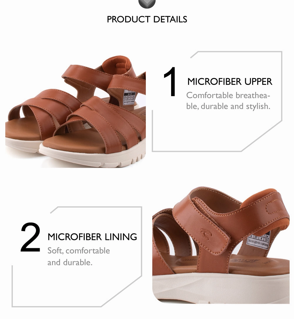 camel active Women Harley Slip-On Sandal - 782303-DZ01SV-3-BROWN Sandals Womens Sale