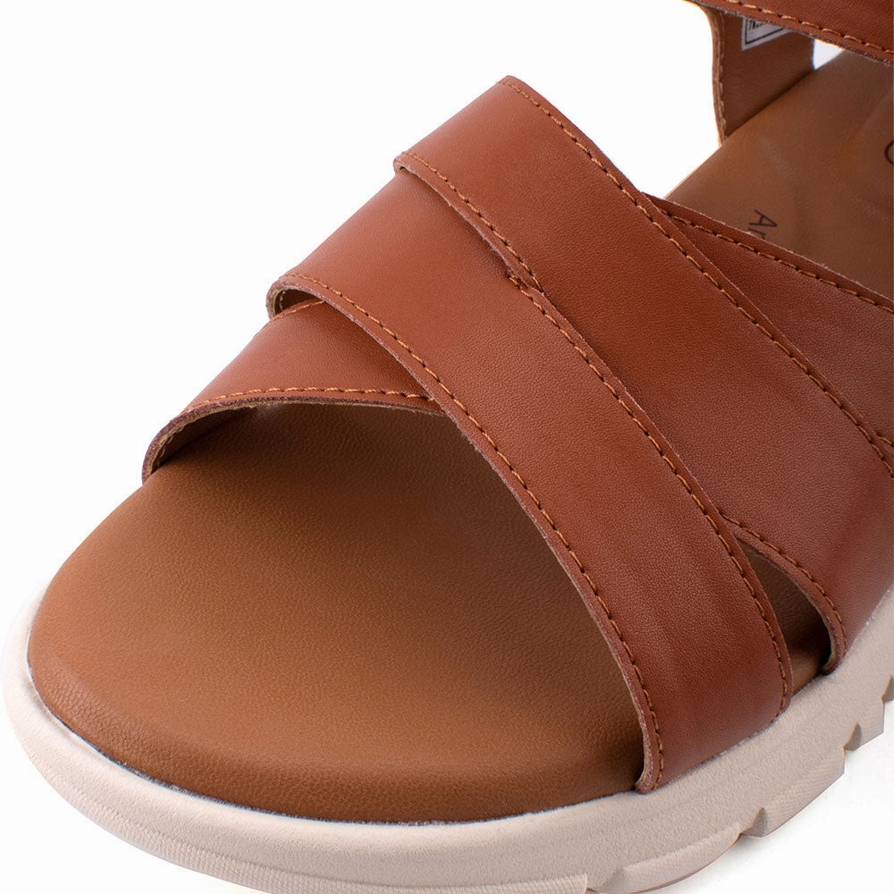Sandals For Walking Comfort camel active Women Harley Slip-On Sandal - 782303-DZ01SV-3-BROWN