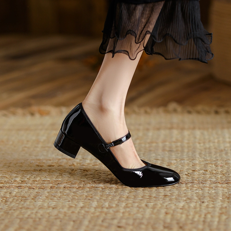 USS Shoes Raimel Women's Patent Leather Low Heel Pumps Gore Tex Vs Waterproof Shoes