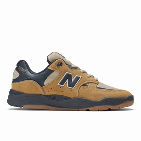 Womens Pink New Balance Shoes New Balance Numeric Men's Tiago Lemos 1010 Wheat Navy Shoes