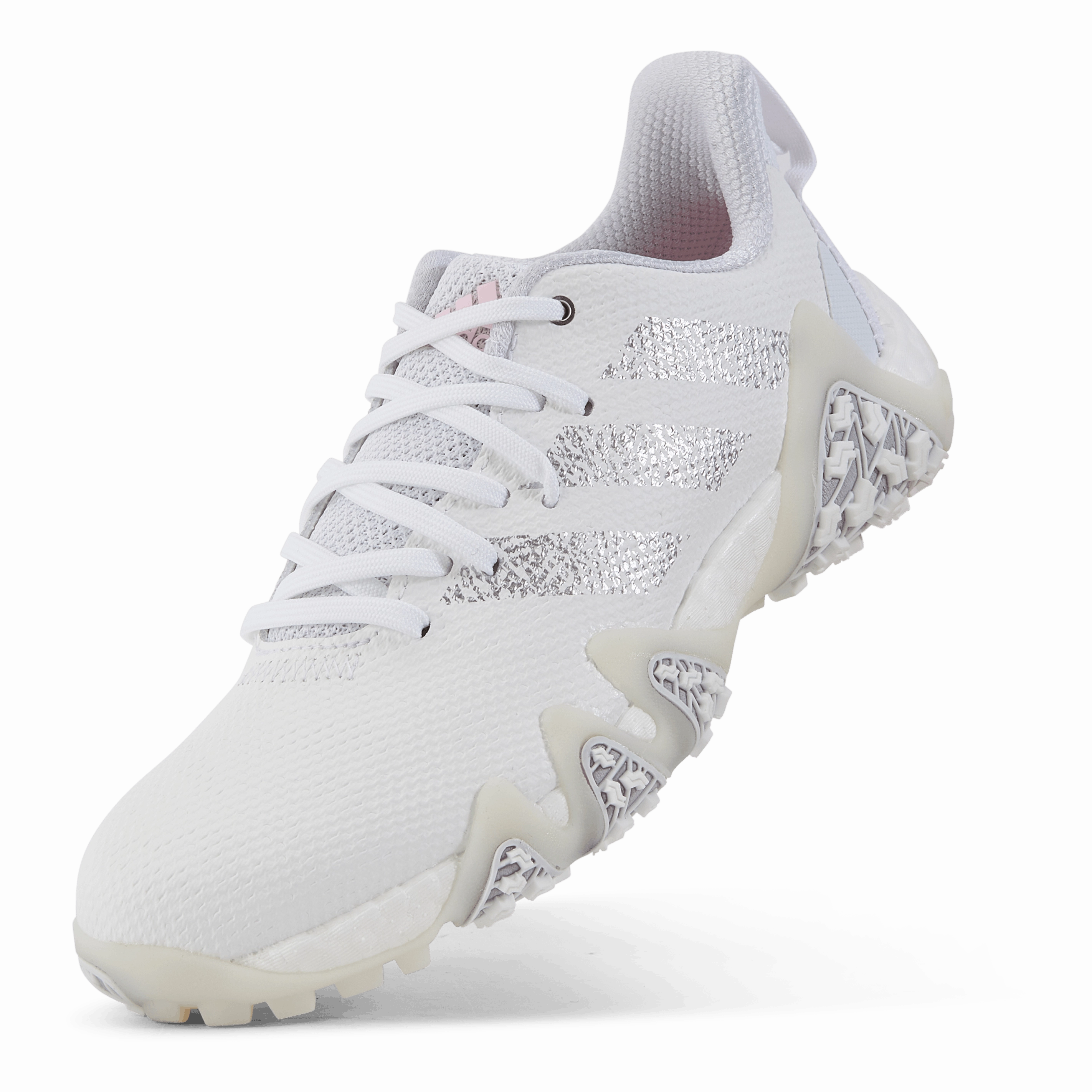 Walking Golf Shoes Codechaos 22 Spikeless Golf Shoes Cloud White / Silver Metallic / Clear Pink