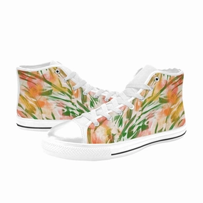 Winter Flat Shoes Bush Art High Top Canvas Women's Shoes