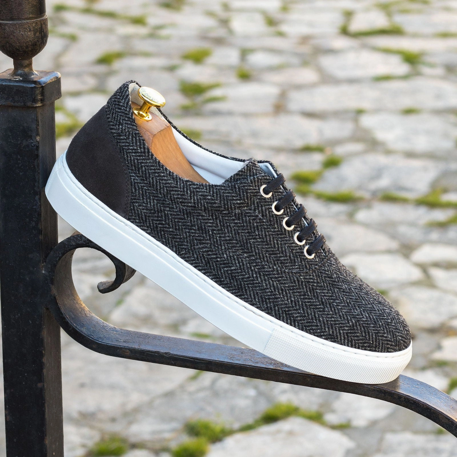 Men's Top Sider Leather Sneakers Wide Plus Size Grey 4718 Summer Shoes Casual Flats