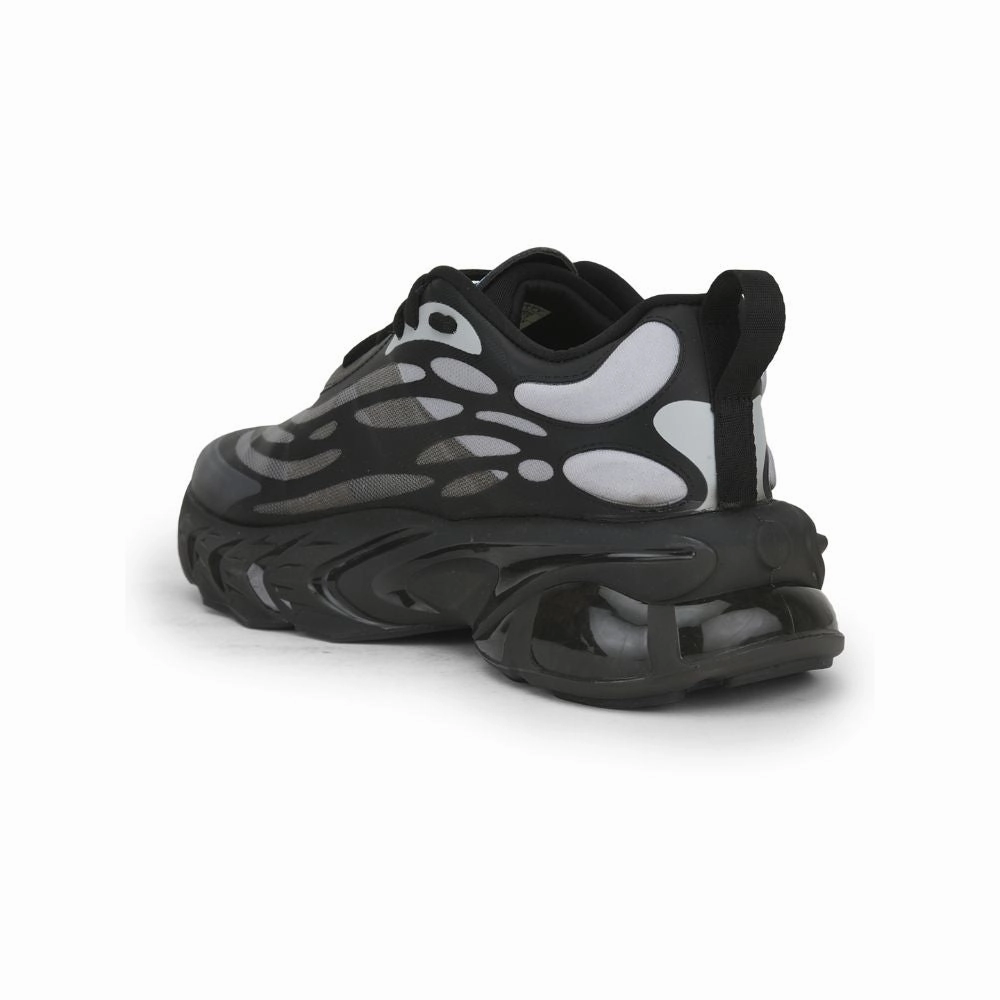 Leap7x Lacing Black Casual Shoes For Men FREEMAN By Liberty Ankle Length Casual Shoes