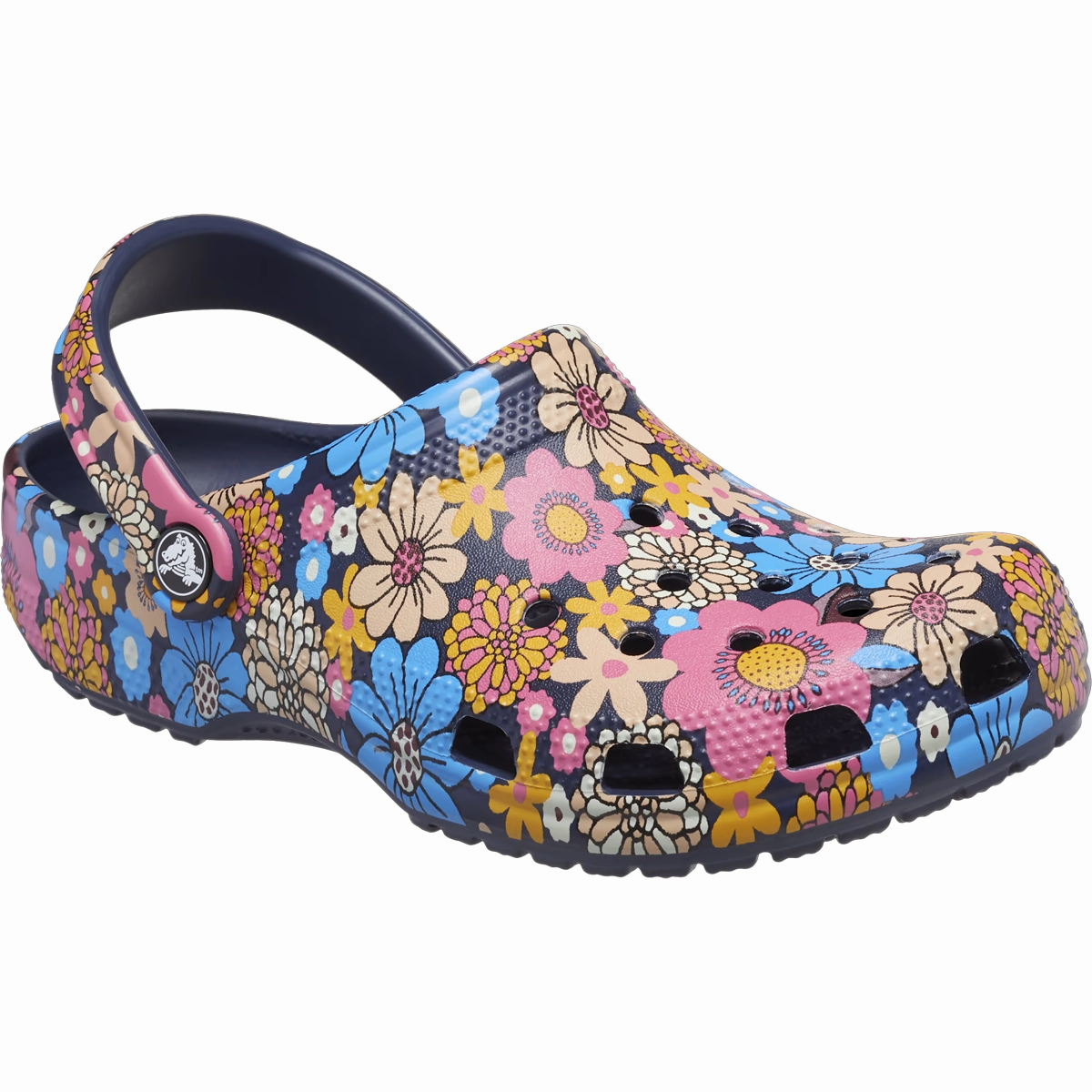Classic Retro Floral Flip Flop Clogs