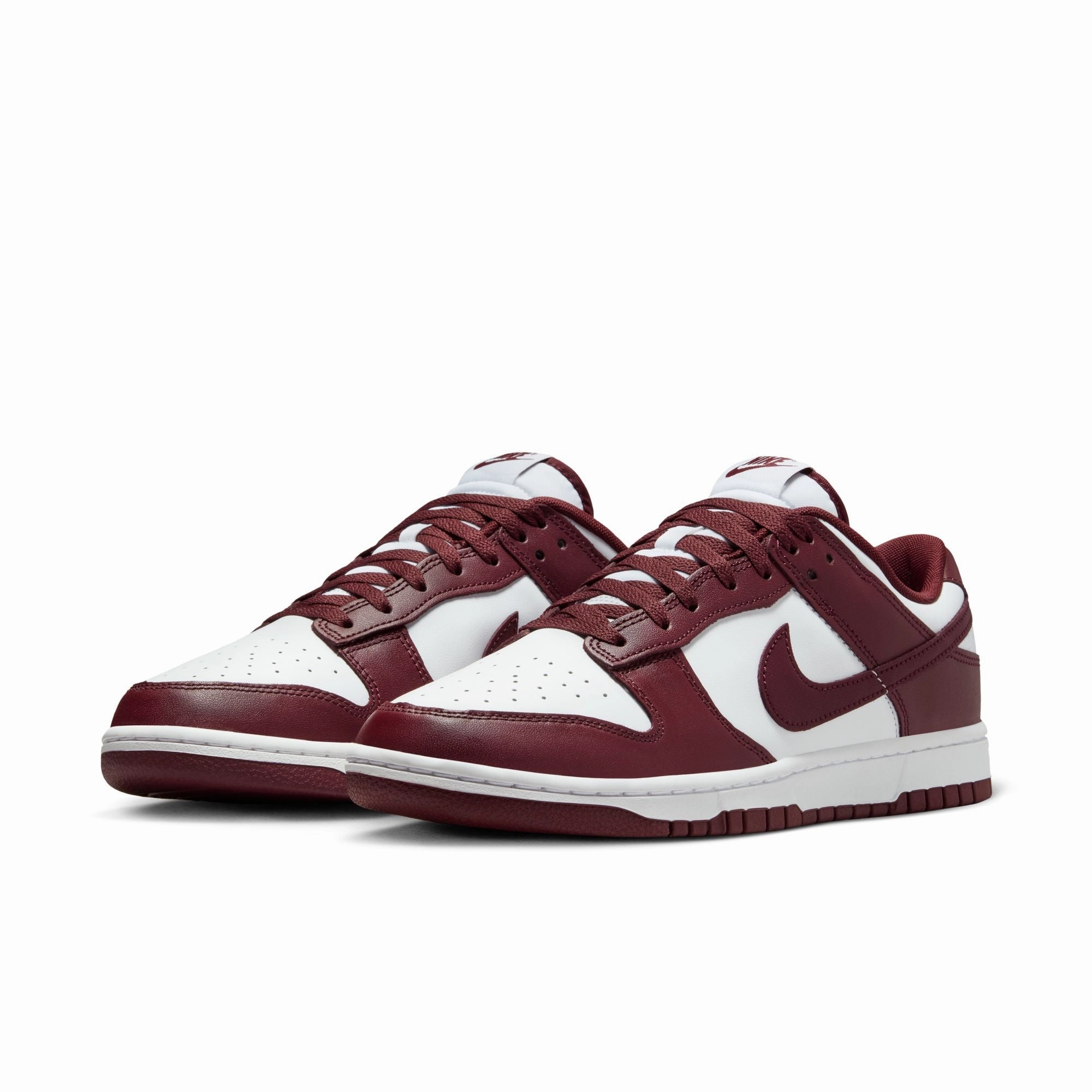 Finish Line Asics Shoes MENS NIKE DUNK LOW RETRO (WHITE/REDWOOD/GYM RED)