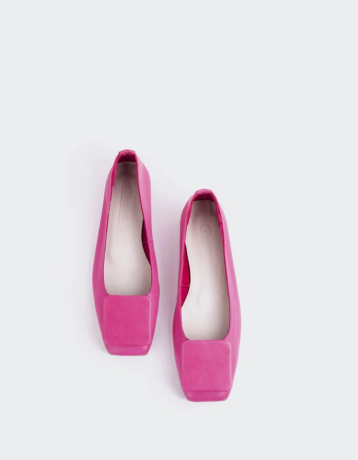 Completely Flat Shoes Ferron Fuchsia Leather
