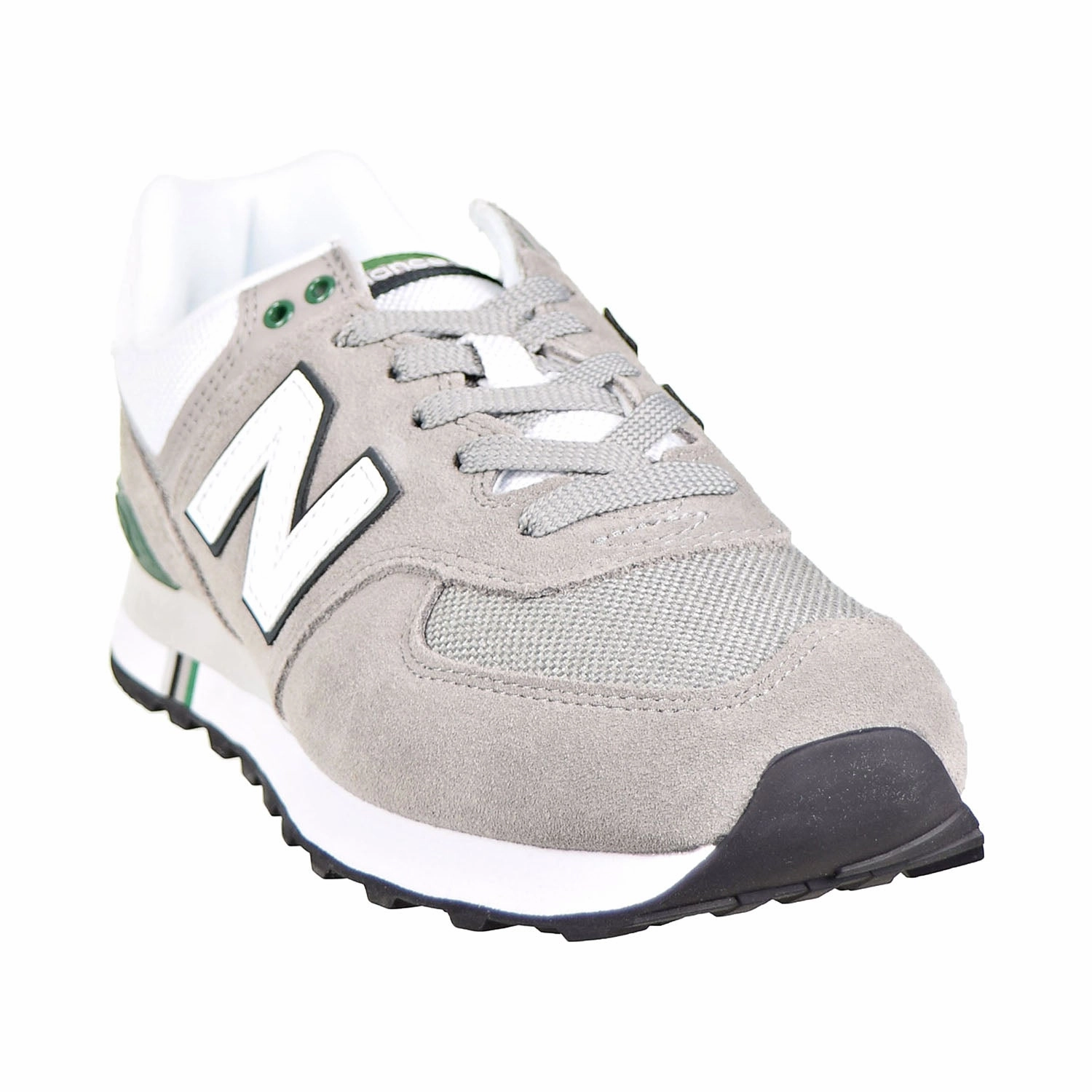 New Balance 574 Men's Shoes Grey/White/Dark Green New Balance 574 Triple Black