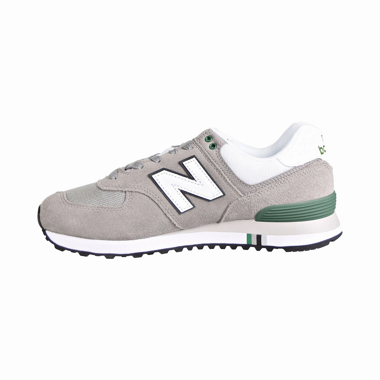 New Balance Arch Support Walking Shoes New Balance 574 Men's Shoes Grey/White/Dark Green