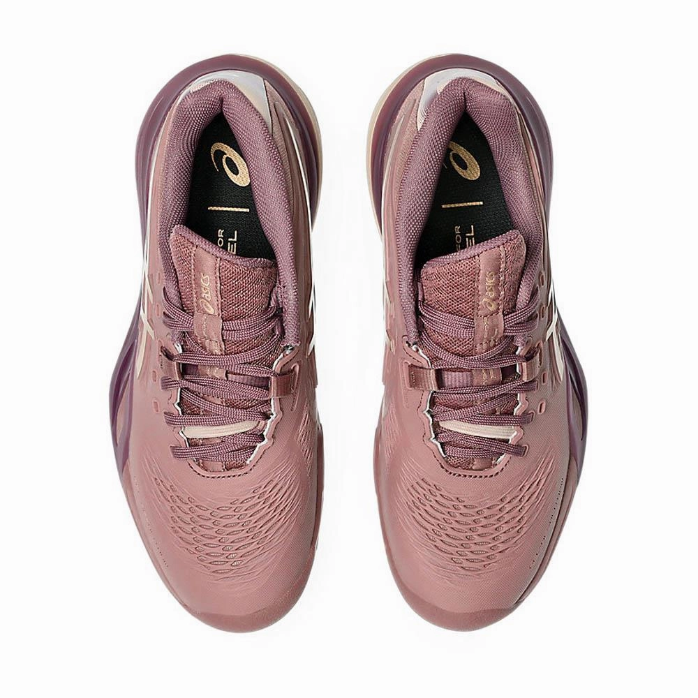 Asics Gel Kayano 24 Running Shoe Asics Women's Gel-Resolution X - Padel - Purple Oxide/Rose Gold