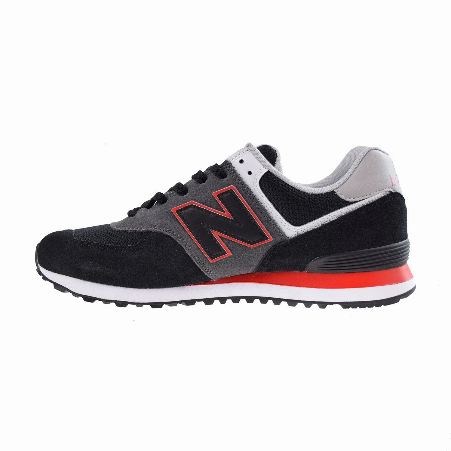 New Balance 327 Size 5 New Balance 574 Men's Shoes Black-Grey-Velocity Red