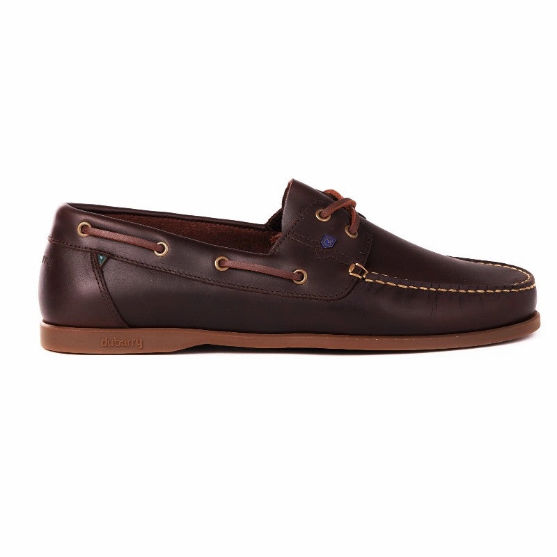 Paws Boots Dubarry Mens Port Leather Deck Shoe - Old Rum