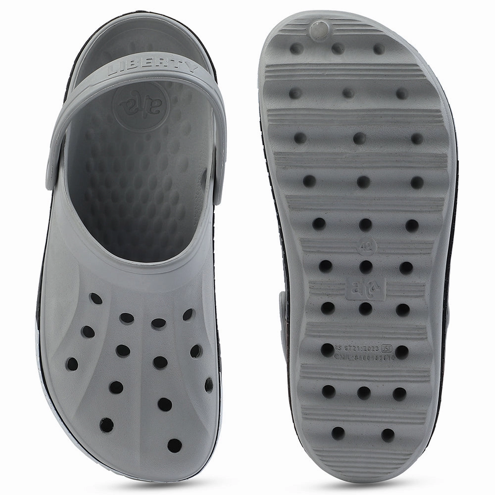 Clogs Blundstone A-HA Light Grey Casual Slip-on Clogs For Men LITEWALKXT By Liberty