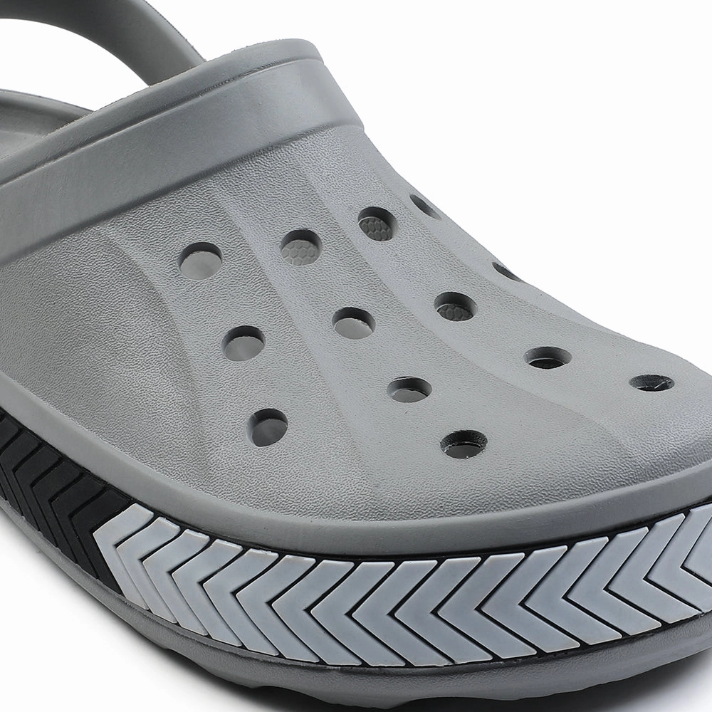 Mari Giudicelli Clogs A-HA Light Grey Casual Slip-on Clogs For Men LITEWALKXT By Liberty