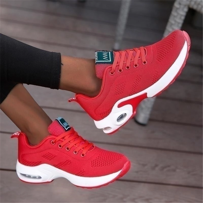 Summer Women Shoes Breathable Mesh Outdoor Light Weight Sports Shoes Flat Shoe Trends