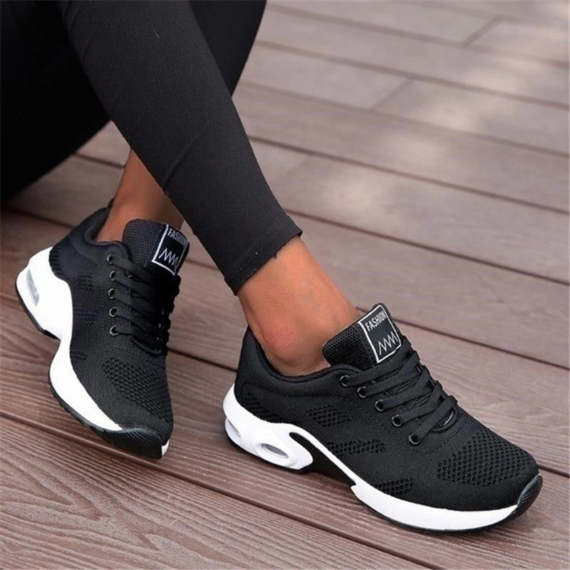 Flat Shoes With Arch Support Summer Women Shoes Breathable Mesh Outdoor Light Weight Sports Shoes