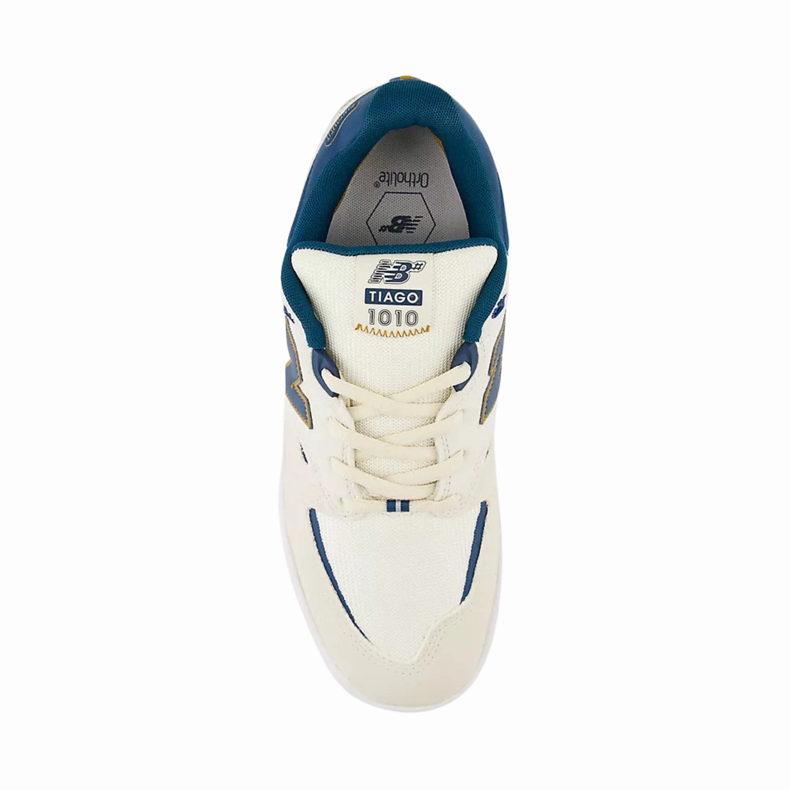 New Balance Backless Tennis Shoes New Balance Numeric NM 1010 Shoes - Linen / Deep Teal (NM1010BL)