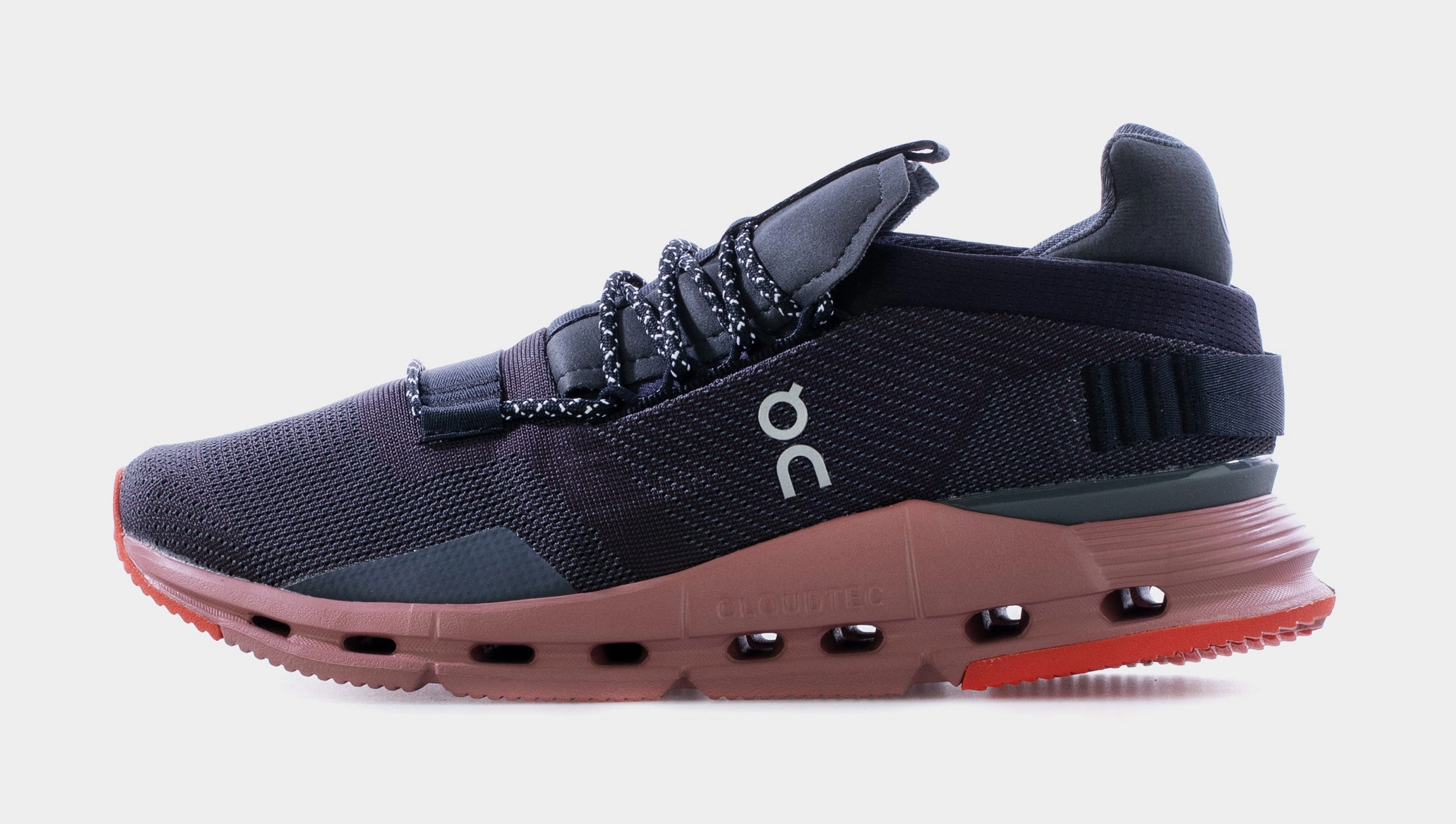 Dc Running Shoes Cloudnova Eclipse/Rose Womens Running Shoes (Grey/Pink)