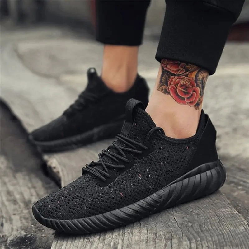 Mountain Bike Shoes For Flat Pedals Running Shoes For Men Outdoor Mesh Comfortable Man Sneakers Sports Shoes Lace-up Sneaker