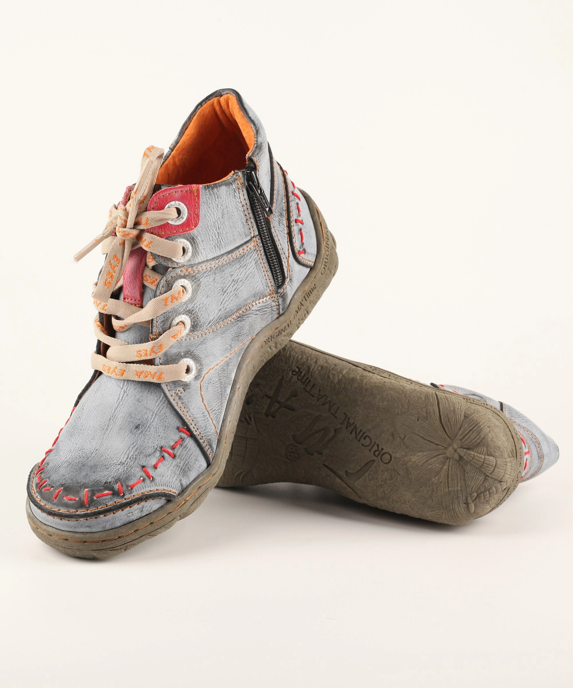 Buy Asics Wrestling Shoes Online Women's Retro Hand-Stitched Washed Easy Access Hi -Top Zip Up Sneakers