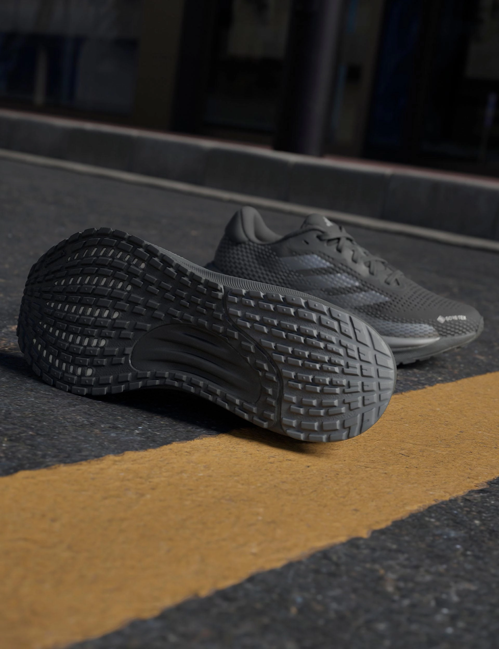 Supernova GORE-TEX Shoes - Core Black/Iron Metallic Adidas Running Shoes On Sale